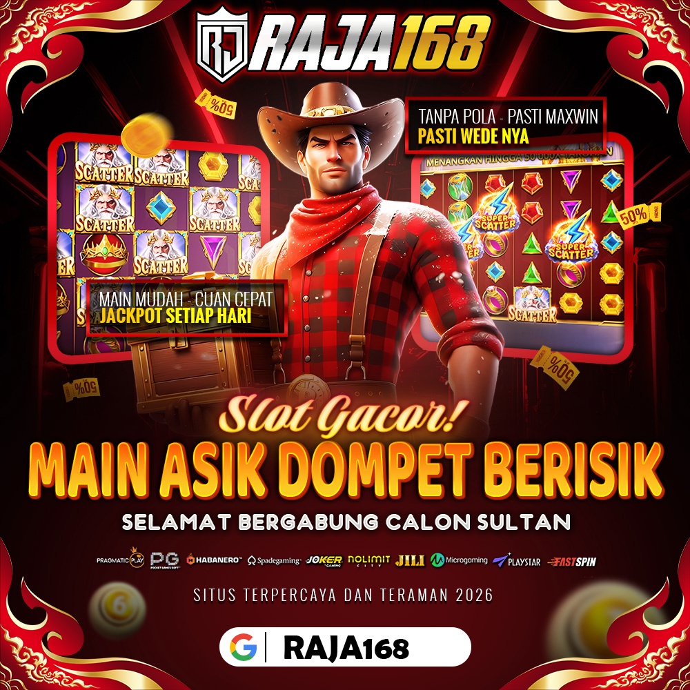 RAJA168 - LAPAK TOTO SLOT GACOR 4D JITU RESMI ANTI RUNGKAD VIA ONLINE DEPO QRIS TERBAIK image 1
